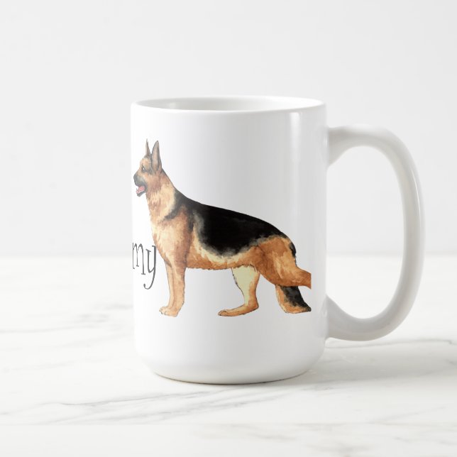 Ich Liebe mein Deutscher Hirte Kaffeetasse (Rechts)