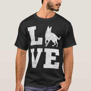 Ich Liebe mein deutscher Schäferhund Funny Pet Hun T-Shirt