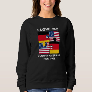 Ich Liebe mein deutsches amerikanisches Erbe Sweatshirt
