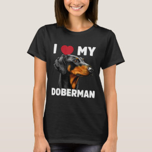 Ich Liebe Mein Doberman T-Shirt