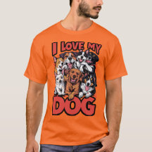 Ich Liebe mein Dog-Konzept Grafik-Design