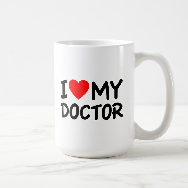 Ich Liebe mein Doktor Kaffeetasse (Rechts)
