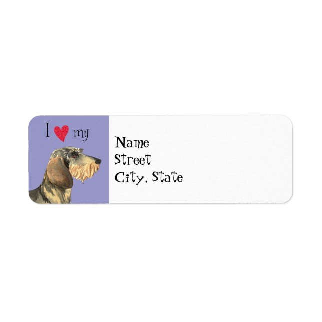 Ich Liebe mein Drahthaar Dackel (Vorne)