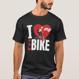 Ich Liebe mein E-Bike-Fahrrad T-Shirt