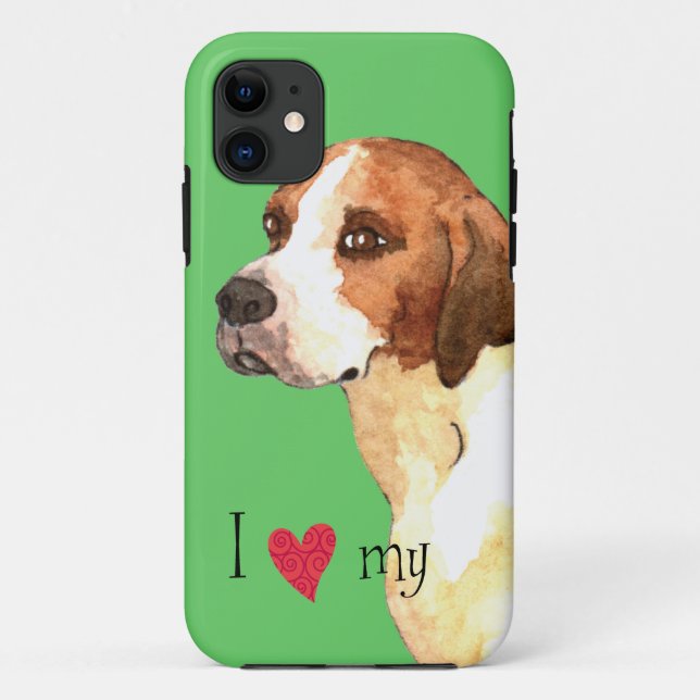 Ich Liebe mein Englisch Foxhound Case-Mate iPhone Hülle (Rückseite)