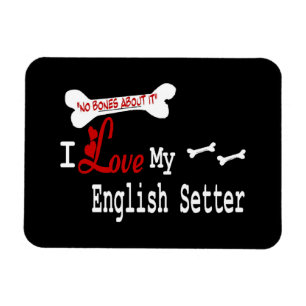 Ich Liebe mein Englisch Setter Magnet