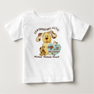Ich Liebe mein Enkelsohn, Personalisiertes Baby Te T-shirt