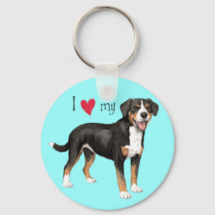 Ich Liebe mein Entlebucher Schlüsselanhänger