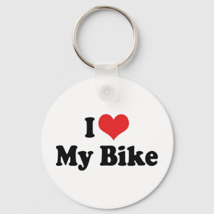 Ich liebe mein Fahrrad - Fahrrad Motorradliebhaber Schlüsselanhänger