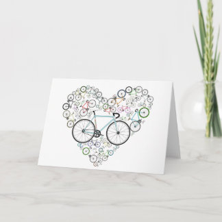 Ich liebe mein Fahrrad Karte