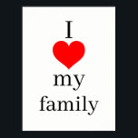 Ich Liebe mein Familienposter Poster<br><div class="desc">Ich Liebe mein Familienposter</div>
