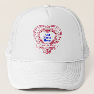 Ich Liebe mein Fiancé! Foto Red Hearts Truckerkappe