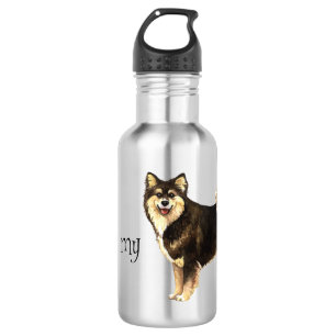 Ich Liebe mein finnisches Lapphund Edelstahlflasche