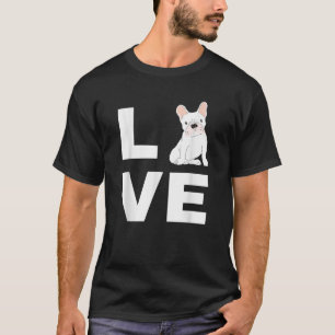 Ich Liebe mein Französisch Bulldog Hund Lover Gesc T-Shirt