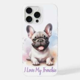 Ich Liebe mein Französischer Bulldog iPhone 15 Pro Max Hülle