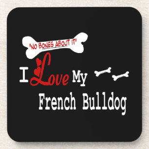 Ich Liebe mein Französischer Bulldog Untersetzer