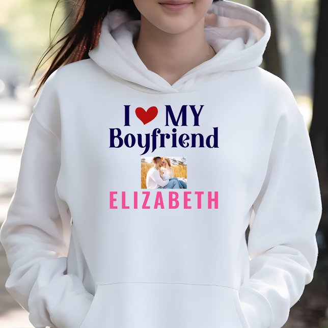 Ich Liebe Mein Freund Custom Foto Sweatshirt (Von Creator hochgeladen)