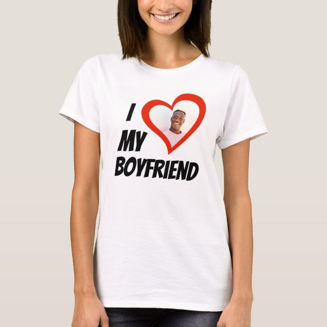 Ich Liebe mein Freund Custom T - Shirt (Vorderseite)