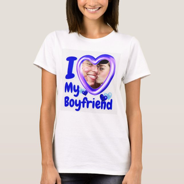 Ich Liebe Mein Freund Custom T - Shirt (Vorderseite)