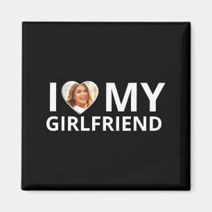 Ich liebe mein Freund Foto Herz Lustiger Freund T Magnet