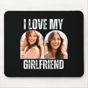 Ich liebe mein Freund Foto Lustiges Freund Geschen Mousepad