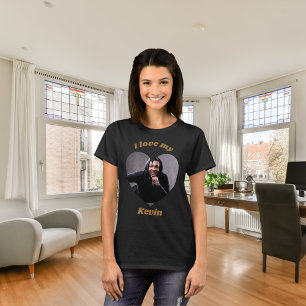 Ich liebe mein Freund Foto Name T-Shirt