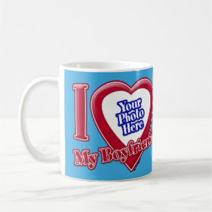 Ich Liebe Mein Freund Foto Red Heart Aquamarin Kaffeetasse