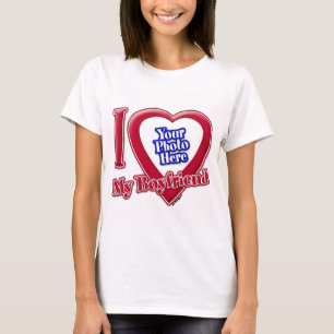 Ich Liebe mein Freund Foto Red Heart T-Shirt