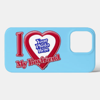 Ich Liebe mein Freund Foto Red Heart Türkis Case-Mate iPhone Hülle
