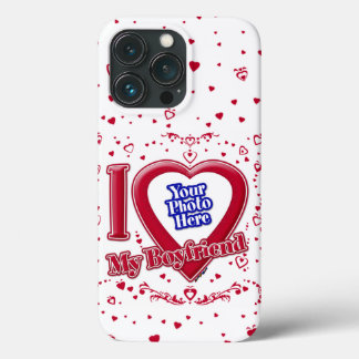 Ich Liebe mein Freund Foto Red Hearts Case-Mate iPhone Hülle