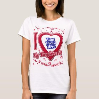 Ich Liebe mein Freund Foto Red Hearts T - Shirt