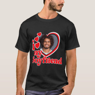 Ich liebe mein Freund Foto- T-Shirt zum Bedrucken_