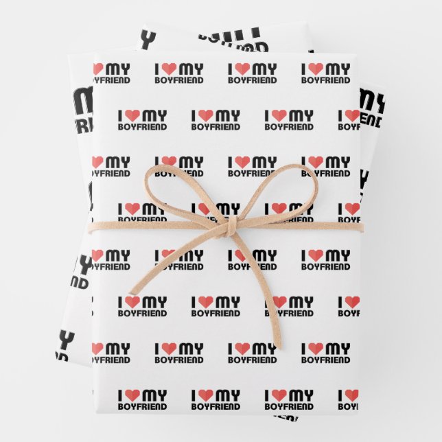 Ich Liebe mein Freund Geschenkpapier Set (Beispiel)