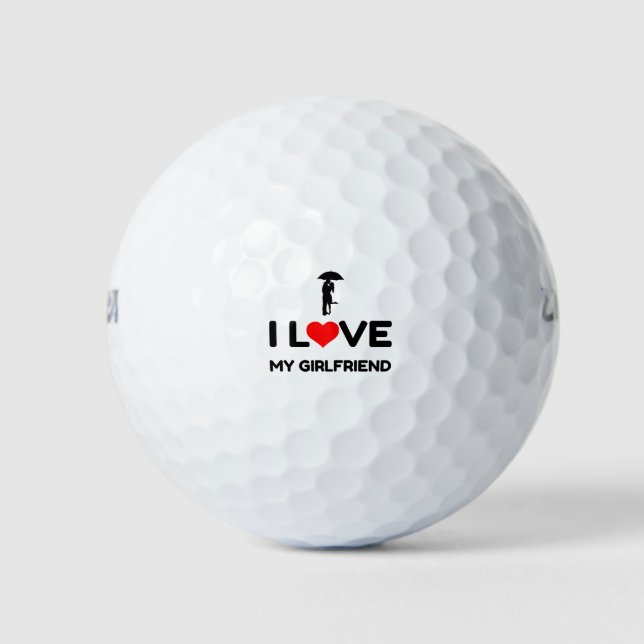 ICH LIEBE MEIN FREUND GOLFBALL (Vorderseite)