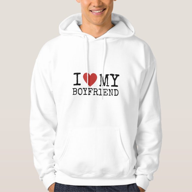 Ich Liebe mein Freund Hoodie (Vorderseite)