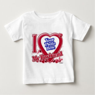 Ich Liebe Mein Freund - mein Herz - Foto Baby T-shirt
