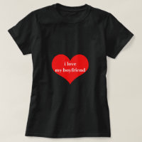 Ich Liebe mein Freund Niedlich Heart Red Black