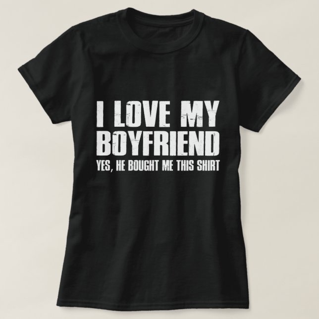 Ich Liebe mein Freund, Niedlicher Valentinstag T-Shirt (Design vorne)