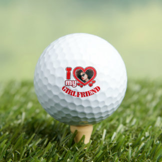 Ich Liebe Mein Freund Personalisiert Foto Text Golfball