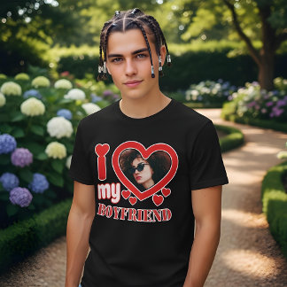 Ich Liebe Mein Freund Personalisiert Tri-Blend Shirt