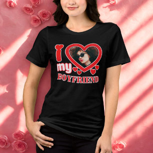 Ich Liebe Mein Freund Personalisiert Tri-Blend Shirt
