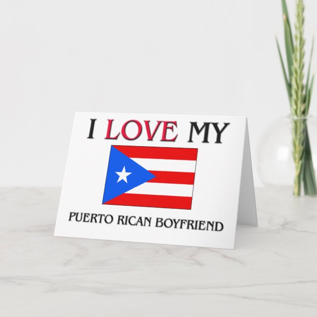 Ich Liebe mein Freund Puerto Rico Karte (Vorderseite)
