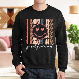 Ich Liebe mein Freundin Sweatshirt, positiv Sweatshirt