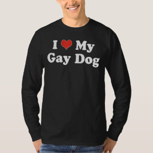 Ich Liebe mein Gay Hund Herz lgbt Pet Pride Proud  T-Shirt