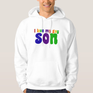 Ich Liebe mein Gay Son Proud LGBTQ Vater oder Mama Hoodie