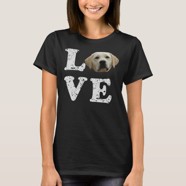 Ich Liebe mein Gelbe Labrador Hoodie Labrador Retr T-Shirt (Vorderseite)