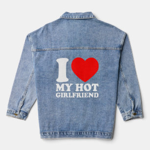 Ich Liebe mein GF I Herz Meine Freundin GF Paare M Jeansjacke