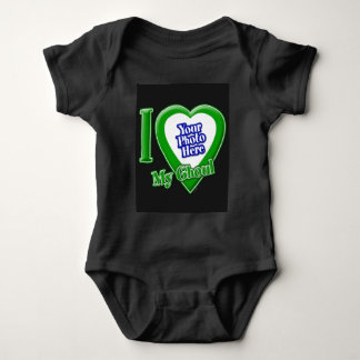 Ich Liebe mein Ghoul mit Ihrem Foto Baby Bodysuit Strampler