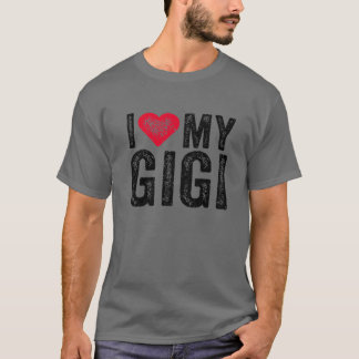 Ich Liebe mein Gigi Rotes Herz Grandma Mutter Day T-Shirt