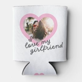 Ich Liebe mein Girlfriend Custom Pink Valentines F Dosenkühler